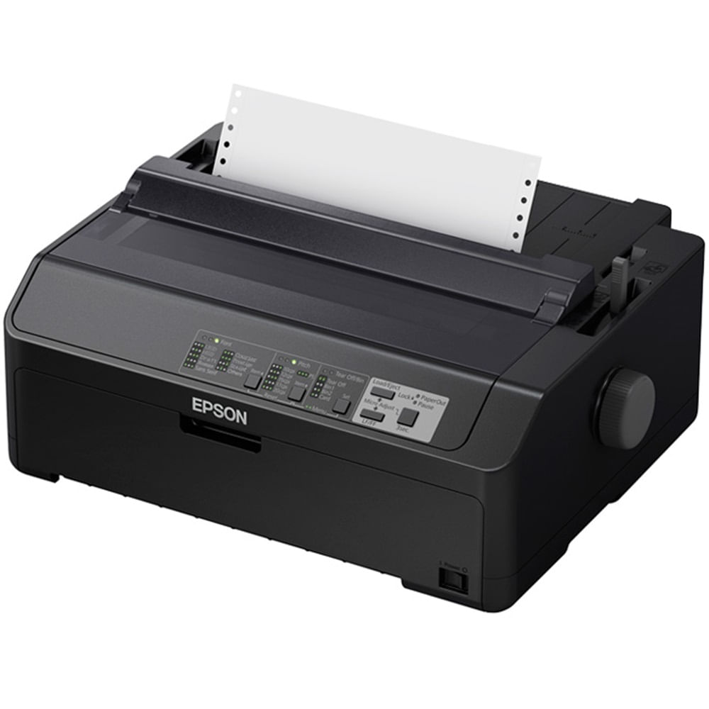 Imagen 2 del producto Impresora matricial Epson LQ-590II alámbrica, USB/Paralelo, 24 pines, cinta, velocidad 584 CPS (12 CPI), negro