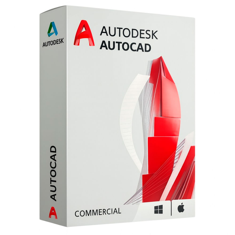 Licencia digital Autodesk AutoCAD Commercial, 1 dispositivo, compatible con Windows 10, 11 y macOS, duración 1 año
