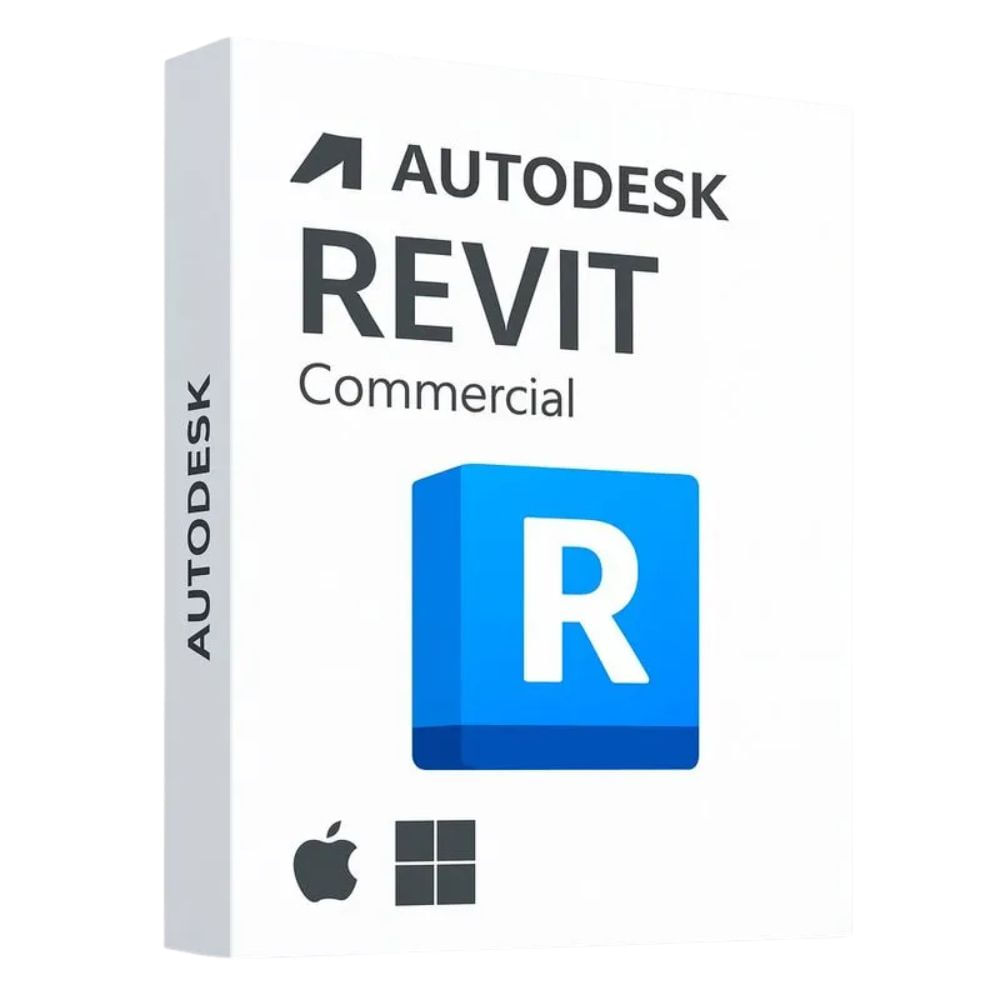 Licencia digital Autodesk Revit Commercial, 1 dispositivo, compatible con Windows 10 y 11, duración 12 meses