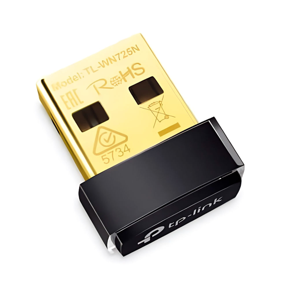 Adaptador inalámbrico USB Nano TL-WN725N 150Mbps, diseño compacto, conexión estable
