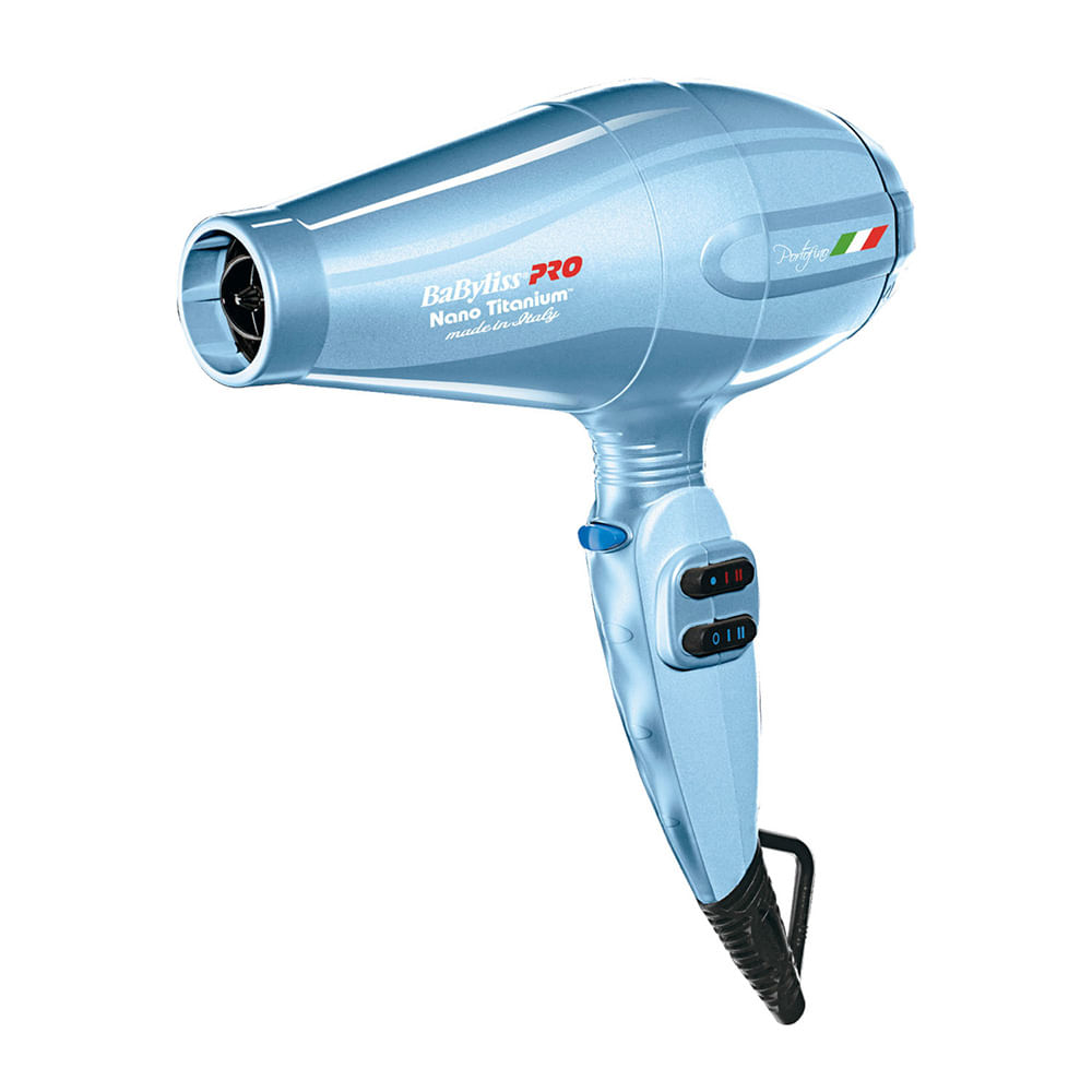Secadora Babyliss Pro Portofino, 2000W, 2 velocidades, azul