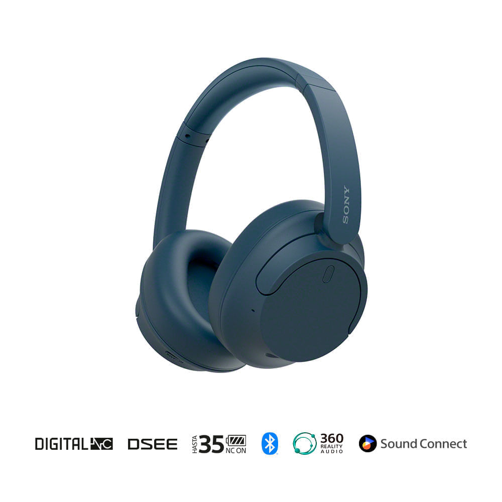 Imagen 2 del producto Audífonos inalámbricos Sony WH-CH720N, over-Ear, cancelación de ruido, batería 35 horas, azul