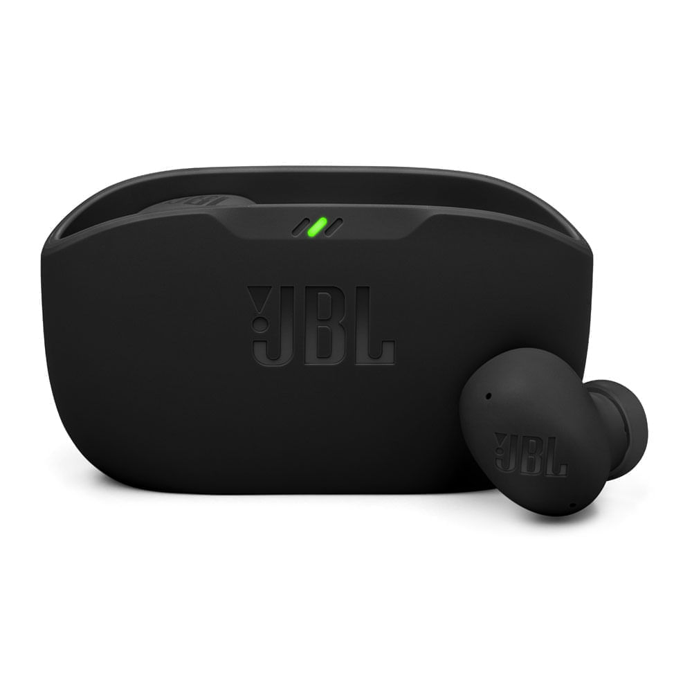 Audífonos bluetooth True Wireless JBL Wave Buds 2 cancelación de ruido, resistente IP54, duración máx. 40 horas con estuche de carga, negro