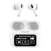 Audífonos bluetooth True Wireless Decibel Aura Touch cancelación de ruido, resistente al agua IPX4, duración máx. 32 horas con estuche, blanco