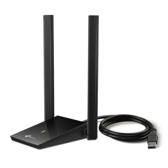 Adaptador USB Wi‑Fi, Archer T4U Plus AC1300, doble banda, con antenas de alta ganancia, conexión estable para PC