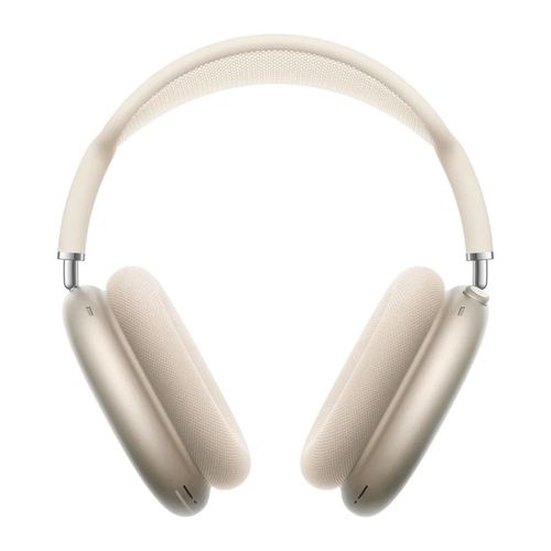 AirPods Max con cancelación activa de ruido, 20 horas de batería, carga tipo C, diseño on-ear, audio espacial, color Starlight