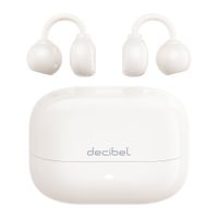 Audífonos bluetooth True Wireless Decibel Clip Air resistente al agua IPX4, duración máx. 30 horas con estuche, perla