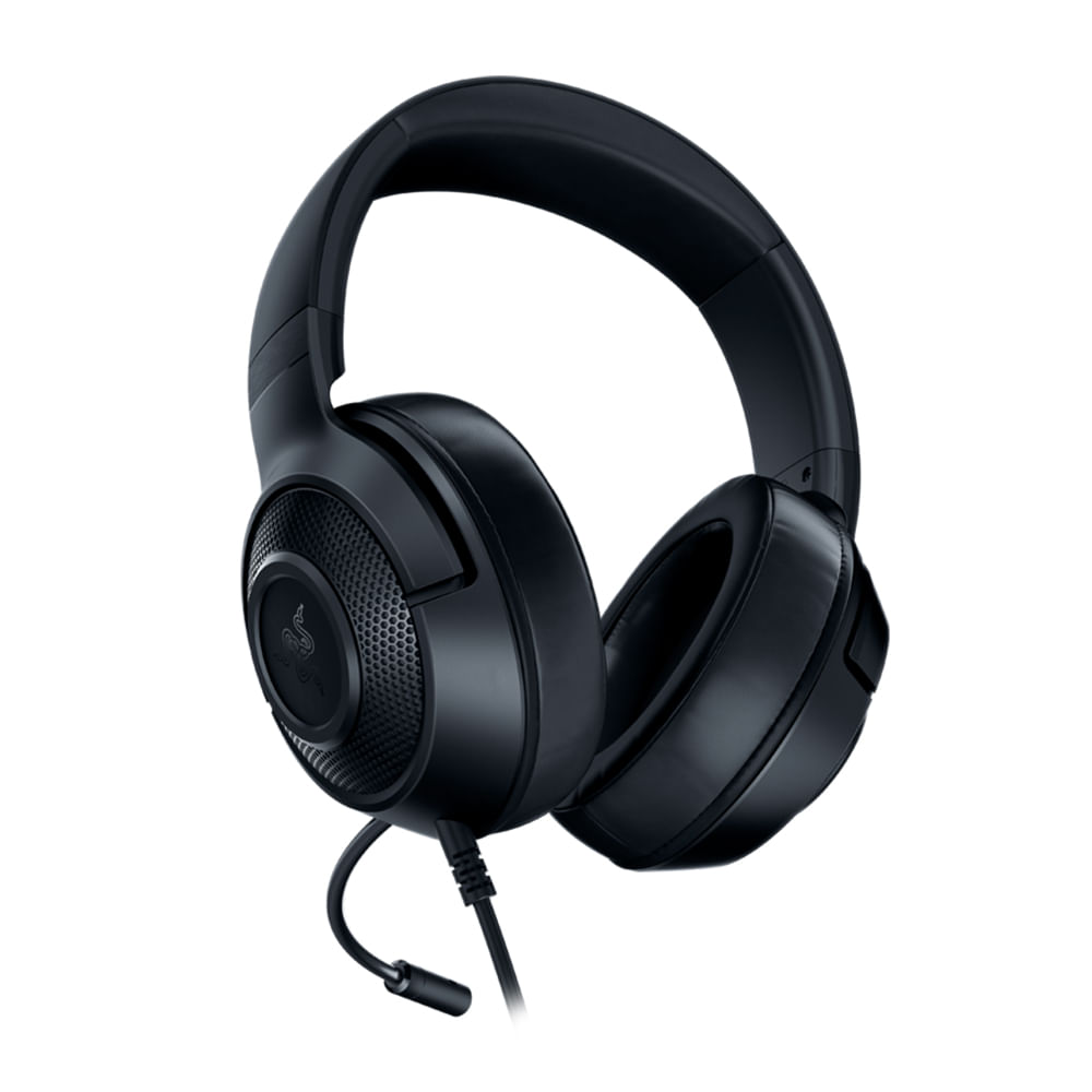 Imagen 2 del producto Kit gamer Razer: Audífonos Kraken x Lite + Mouse Deathadder Essential + Sujetador de cables Bungee V3 Chroma, negro