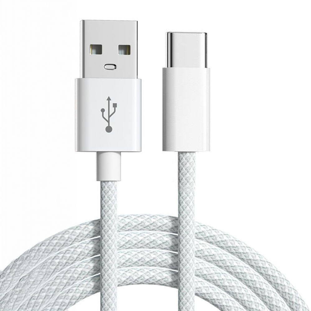 Cable Coolbox GMobile tipo-C A USB, 1m, 18W, trenzado, blanco