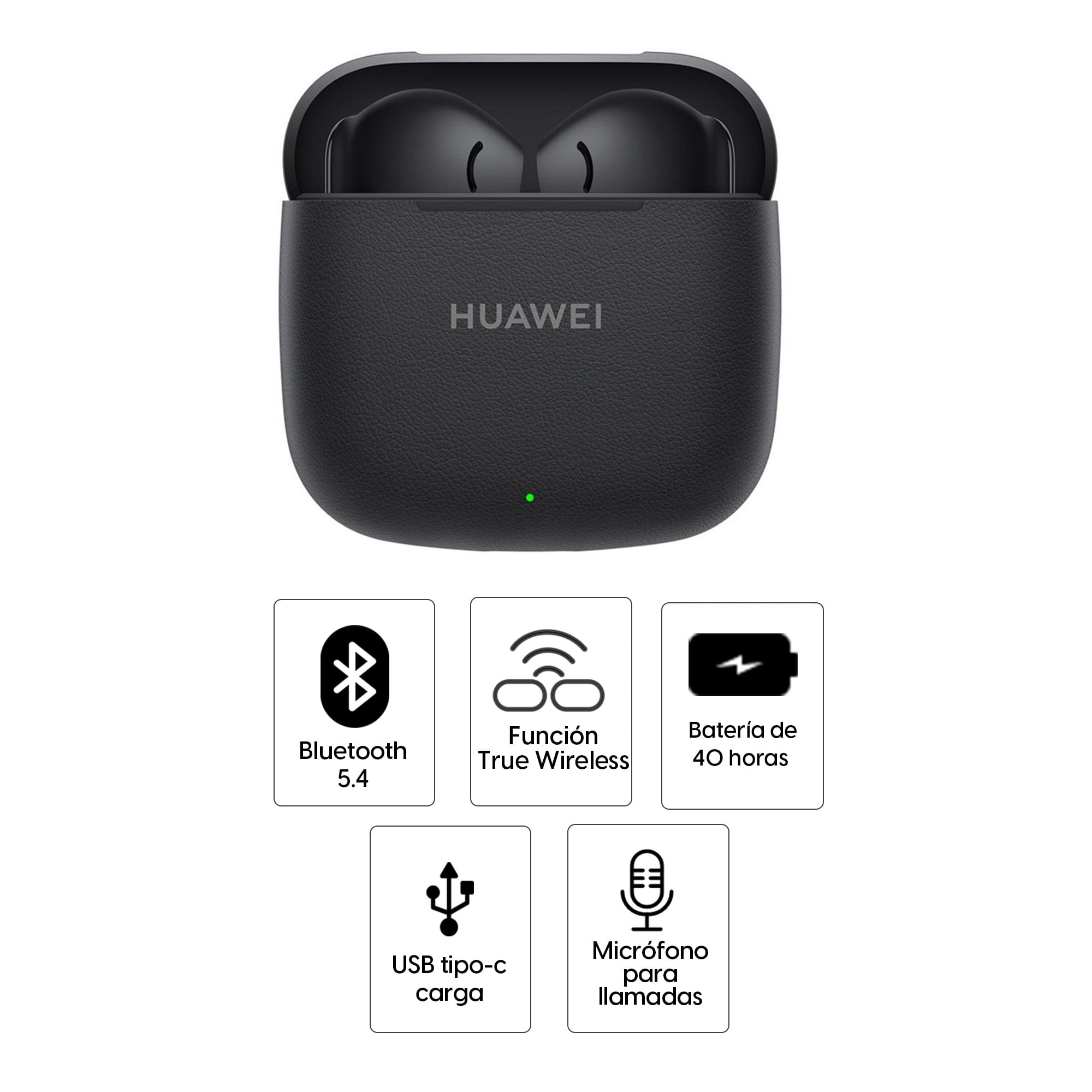 Imagen 2 del producto Audífonos bluetooth True Wireless Huawei FreeBuds SE 3 duración máx. 40 horas con estuche de carga, negro