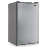 Frigobar Miray RM-92S 85L Frost con llave, control de temperatura y repisas de vidrio templado, inoxidable