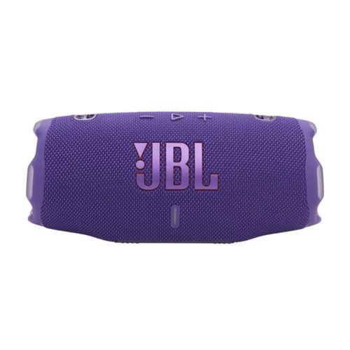 Parlante Bluetooth JBL Charge 6 resistente al agua IP68, batería hasta 24 horas, puerto USB-C, diseño portátil, morado