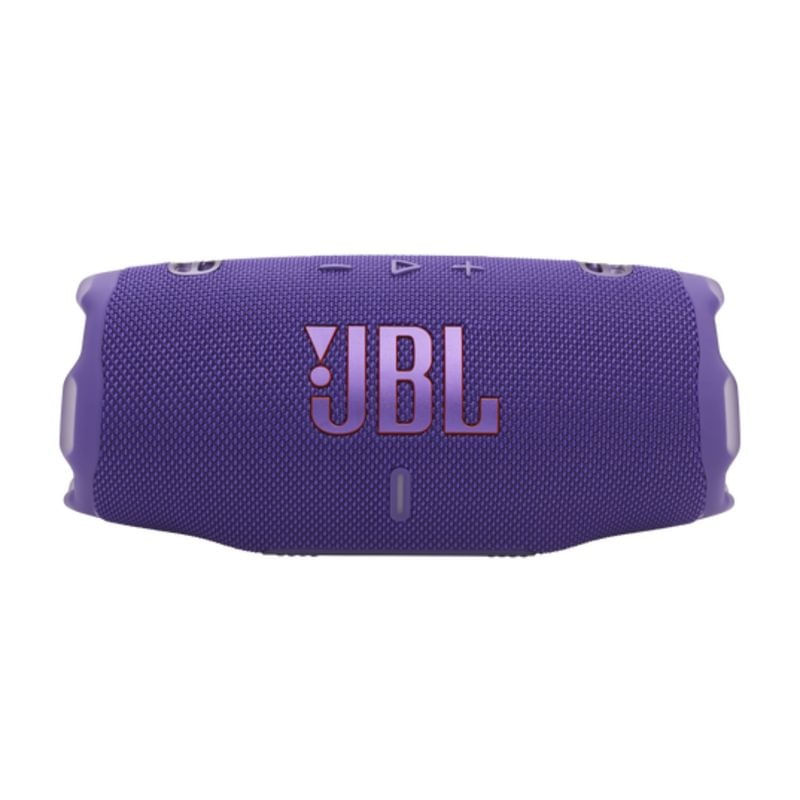 Parlante Bluetooth JBL Charge 6 resistente al agua IP68, batería hasta 24 horas, puerto USB-C, diseño portátil, morado