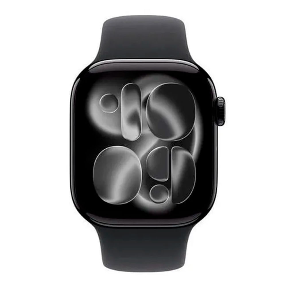 Imagen 2 del producto Apple Watch Serie 11 42mm/OLED, GPS, Wi-Fi, batería hasta 24 horas, Talla M/L, Sport Band Jet Black, Bluetooth, negro