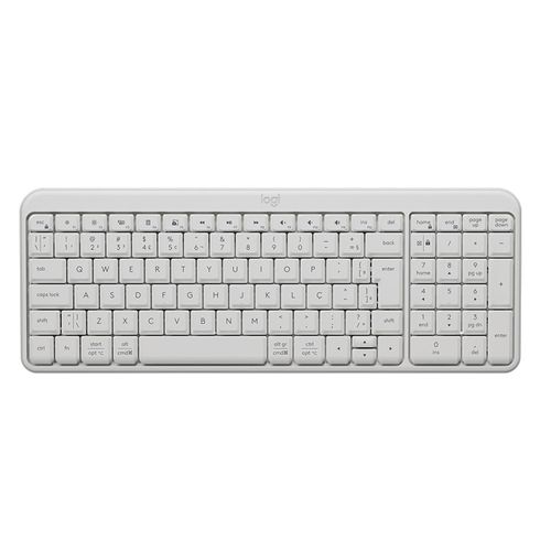 Teclado inalámbrico Logitech K250 Bluetooth, membrana, español, blanco