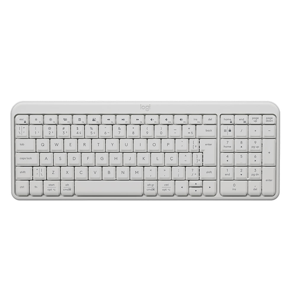 Teclado inalámbrico Logitech K250, bluetooth, membrana, blanco