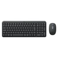 Kit inalámbrico teclado + mouse Logitech MK250, bluetooth, membrana, idioma español, negro