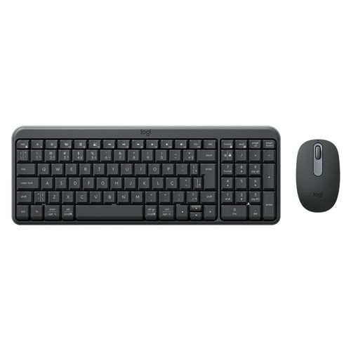 Kit inalámbrico teclado + mouse Logitech MK250, bluetooth, membrana, idioma español, negro