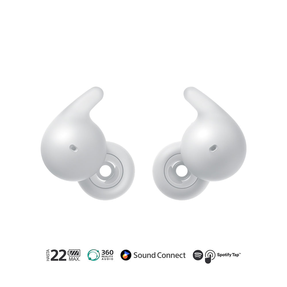Imagen 2 del producto Audífonos inalámbricos Sony LinkBuds Open, diseño de anillo abierto, livianos, música y llamadas, blanco
