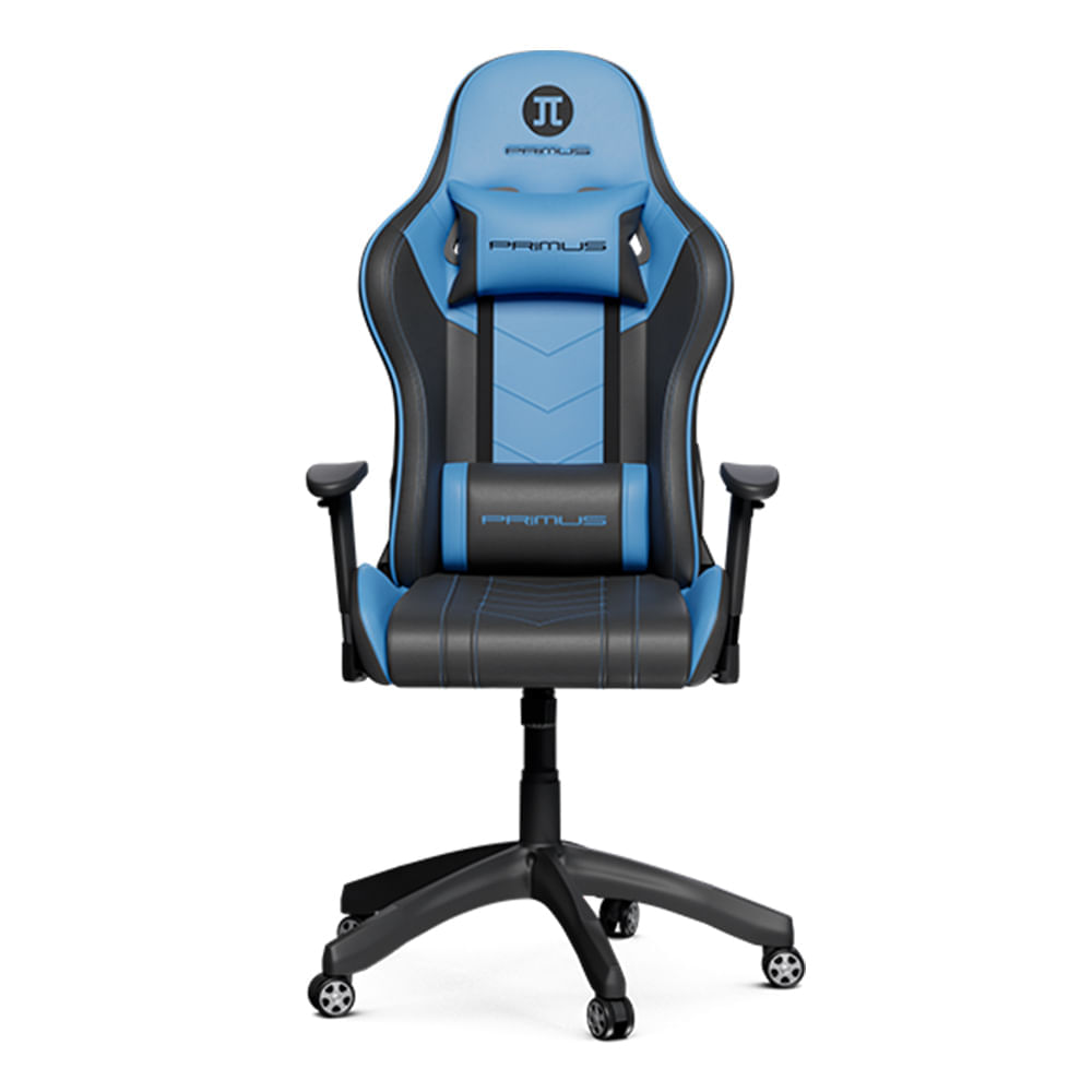 Imagen 2 del producto Silla gamer Primus 100T PCH-103BL, carga máxima 120kg, inclinación 135°, azul