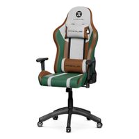 Silla gamer Primus 100T PCH-103GB, carga máxima 120kg, inclinación 135°, verde y marrón