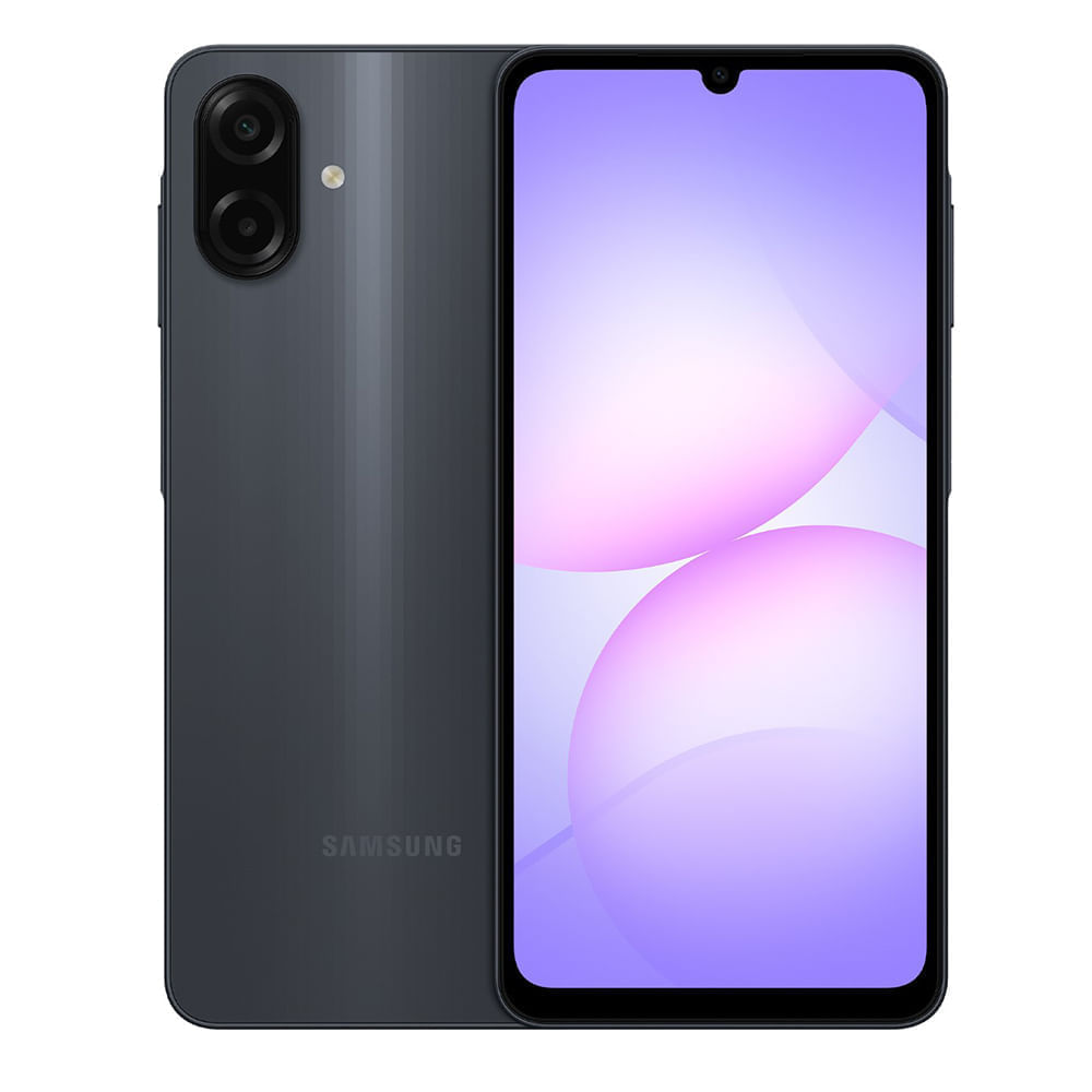 Celular Samsung Galaxy A07 64GB, 4GB RAM, cámara trasera 50MP y frontal 8MP, 6.7", negro