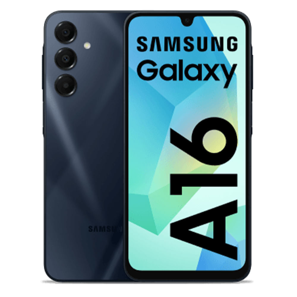 Celular Samsung Galaxy A16 4G 128GB, 4GB RAM, cámara trasera 50MP y frontal 13MP, 6.7", negro