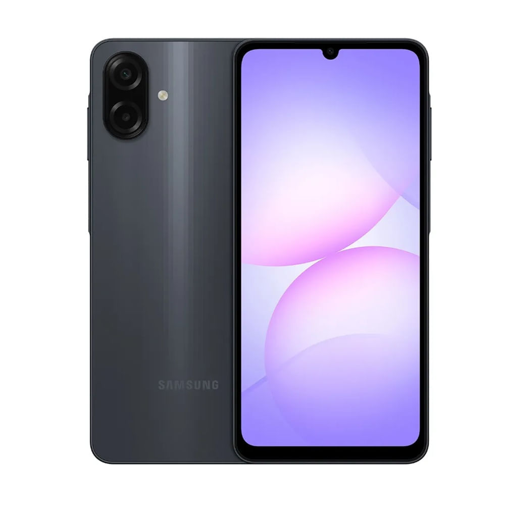 Celular Samsung Galaxy A07 4G 128GB, 4GB RAM, cámara trasera 50MP y frontal 8MP, 6.7", negro