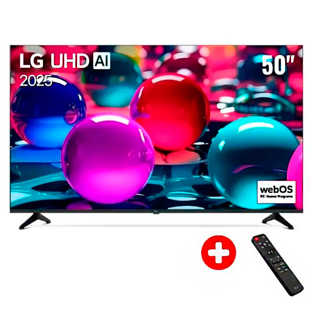 Smart TV LG 50" 4K UHD, ThinQ AI, sistema WebOS integrado + control magic - 50UA7300PSB