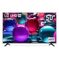Smart TV LG 50"" 4K Ultra HD, ThinQ AI, sistema WebOS integrado, 50UA7300PSB