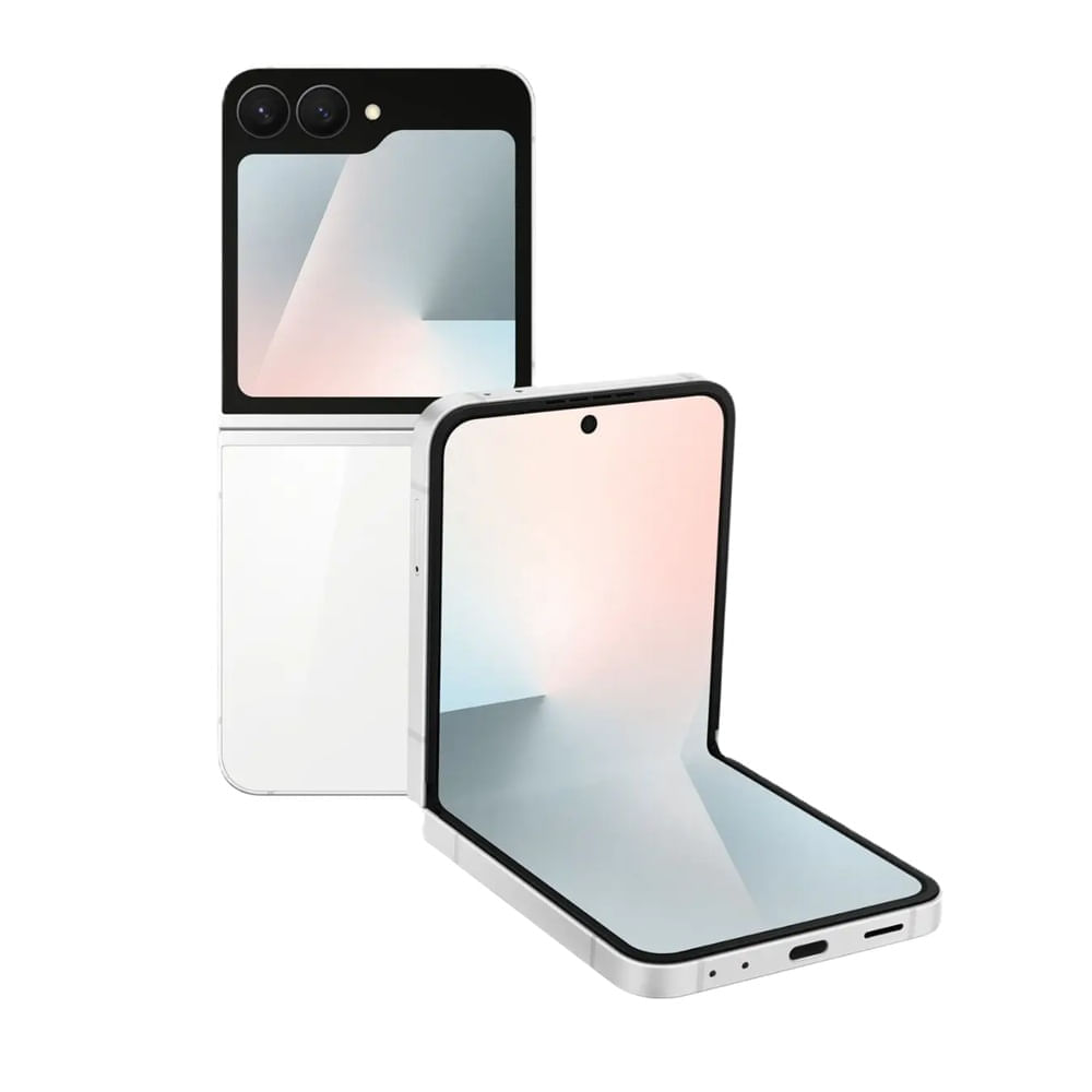 Imagen 1 del producto Celular Samsung Z FLIP 7 FE 5G 256GB, 8GB RAM, cámara trasera 50MP y frontal 10MP, 6.7"", blanco