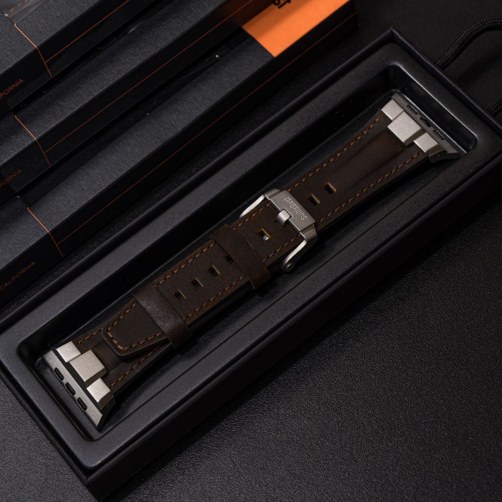 Imagen 2 del producto Correa de cuero Suitisbest Legend, para Apple Watch Ultra, marrón