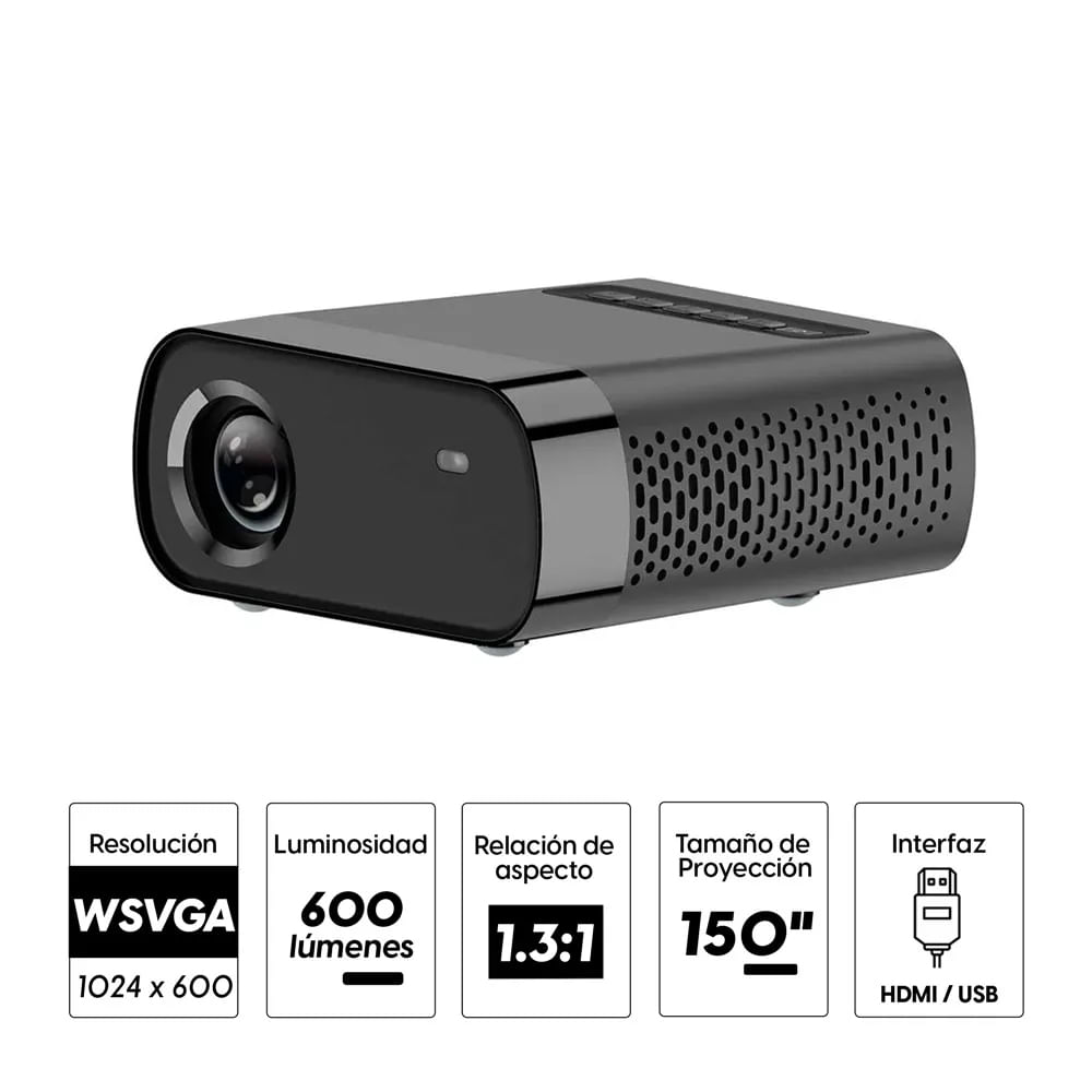 Imagen 2 del producto Proyector multimedia portátil Westminster VS311 600 lúmenes, 150""