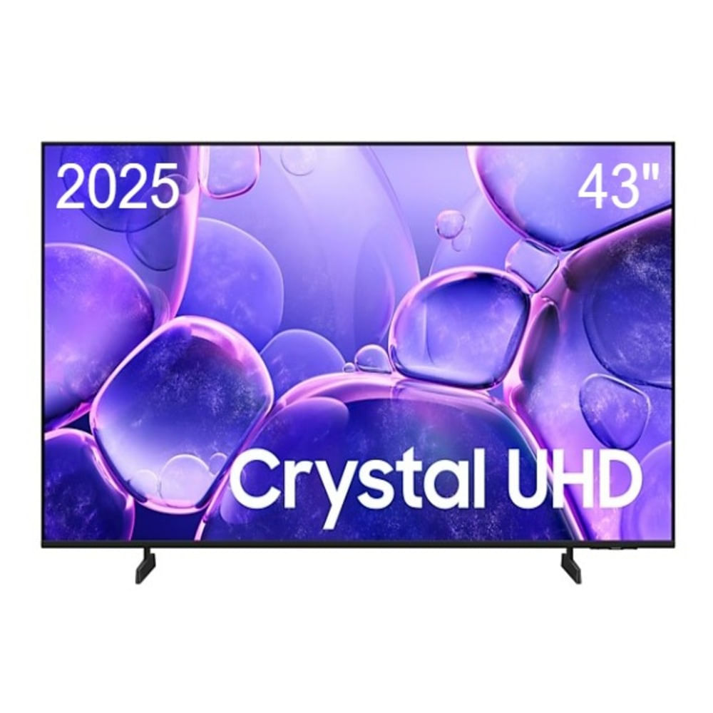 Smart TV Samsung 43" 4K Ultra HD, Crystal, sistema Tizen integrado, 43U8000FG 2025