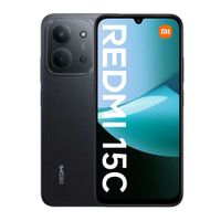 Celular Xiaomi Redmi 15C 256GB, 4GB RAM, cámara trasera 50MP + frontal 8MP, 6.9"", batería de larga duración, negro