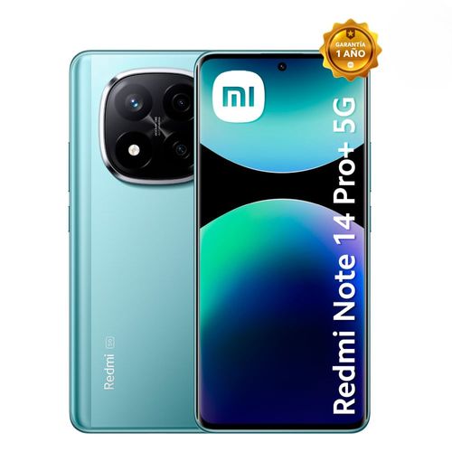 Celular Xiaomi Redmi Note 14 Pro+ 5G 256GB, 8GB ram, cámara principal 200MP, cámara frontal 20MP, 6.67'', azul