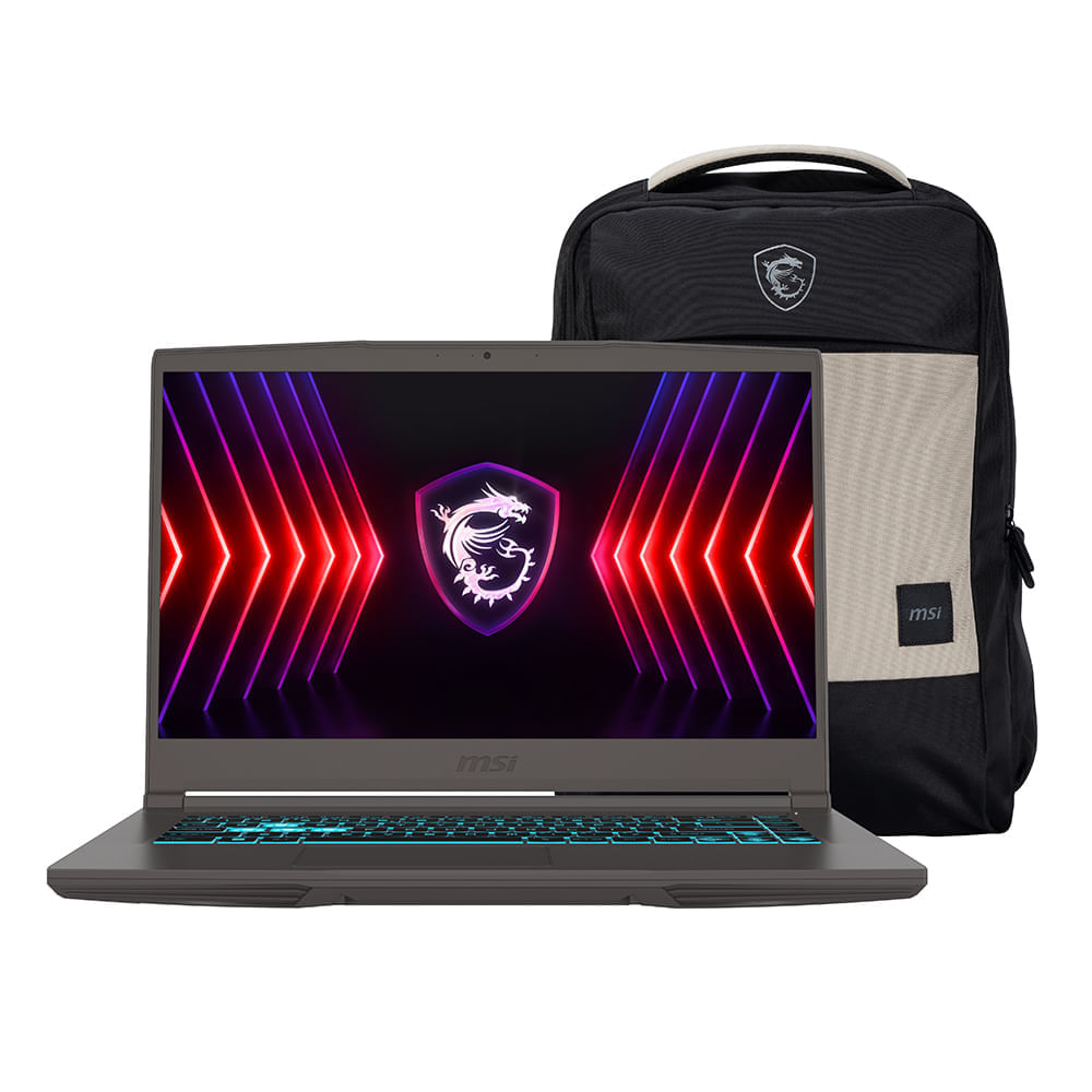Laptop gamer Msi Thin B13UC 15.6" Intel Core i5-13420H, 512GB SSD, 16GB RAM, GeForce RTX 3050 4GB, Win 11, cosmos gray