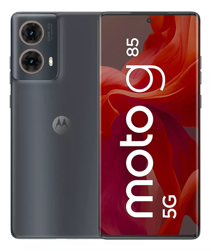Celular Motorola Moto G85 5G, 256GB, 8GB RAM, cámara trasera 50MP y frontal 32MP, 6.7", gris