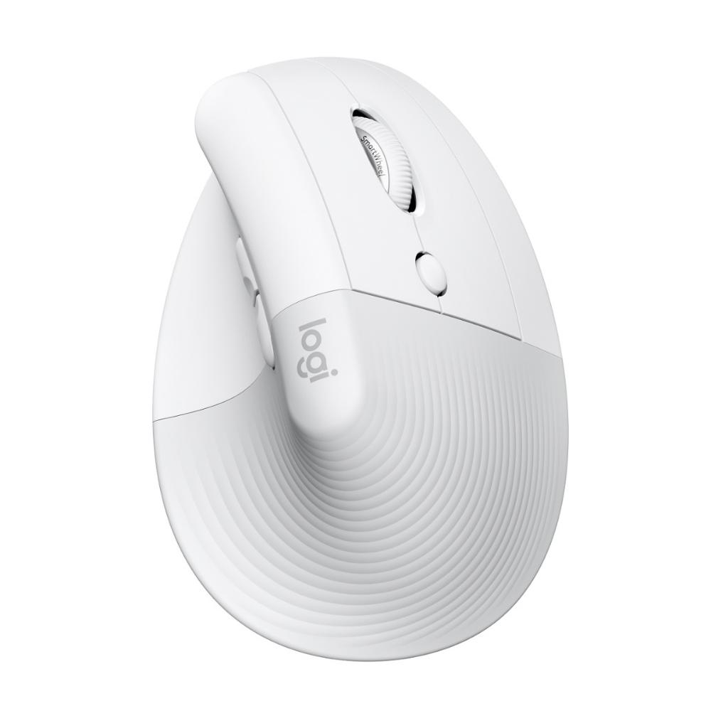 Mouse Logitech Lift, vertical, ergonómico, inalámbrico, blanco