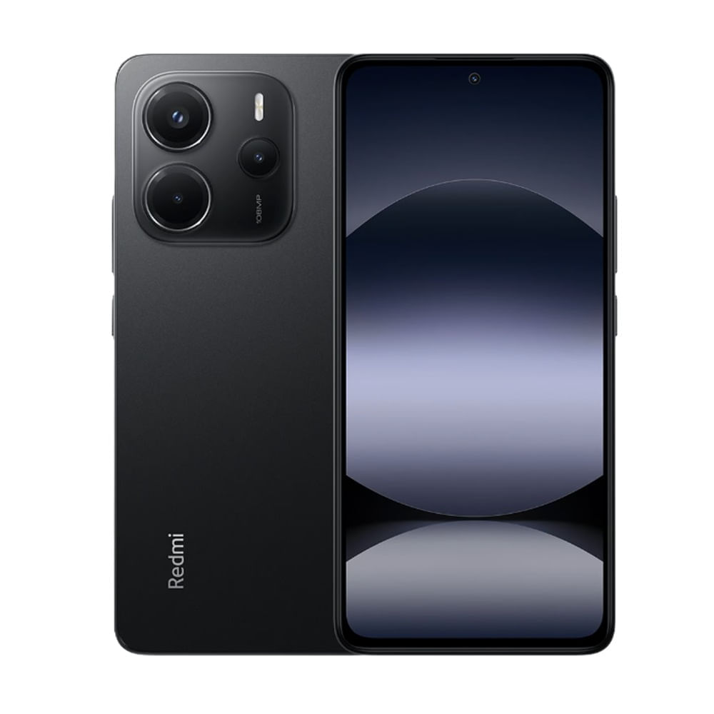 Celular Xiaomi Redmi Note 14, 256GB, 8GB RAM, cámara trasera 108MP y frontal 20MP, 6.67", negro