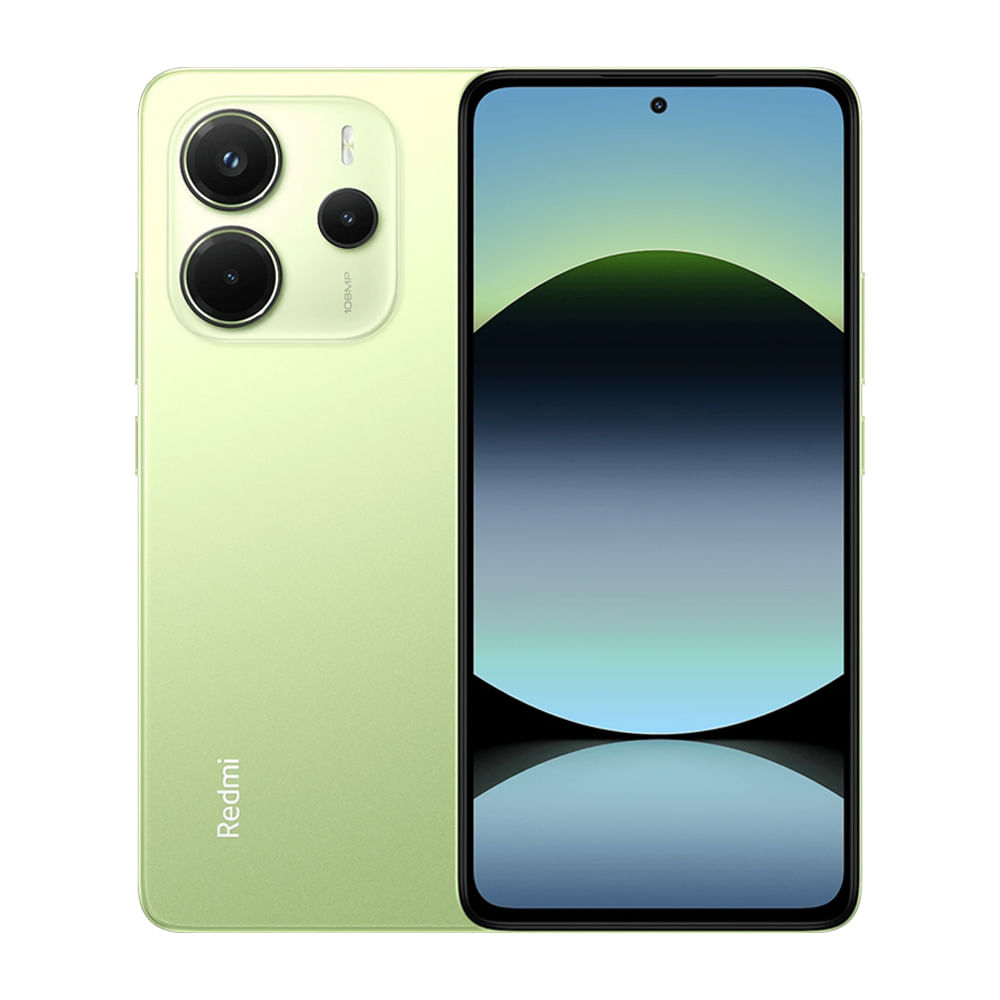 Celular Xiaomi Redmi Note 14 4G 128GB, 6GB RAM, cámara trasera 108MP y frontal 20MP, 6.67", verde