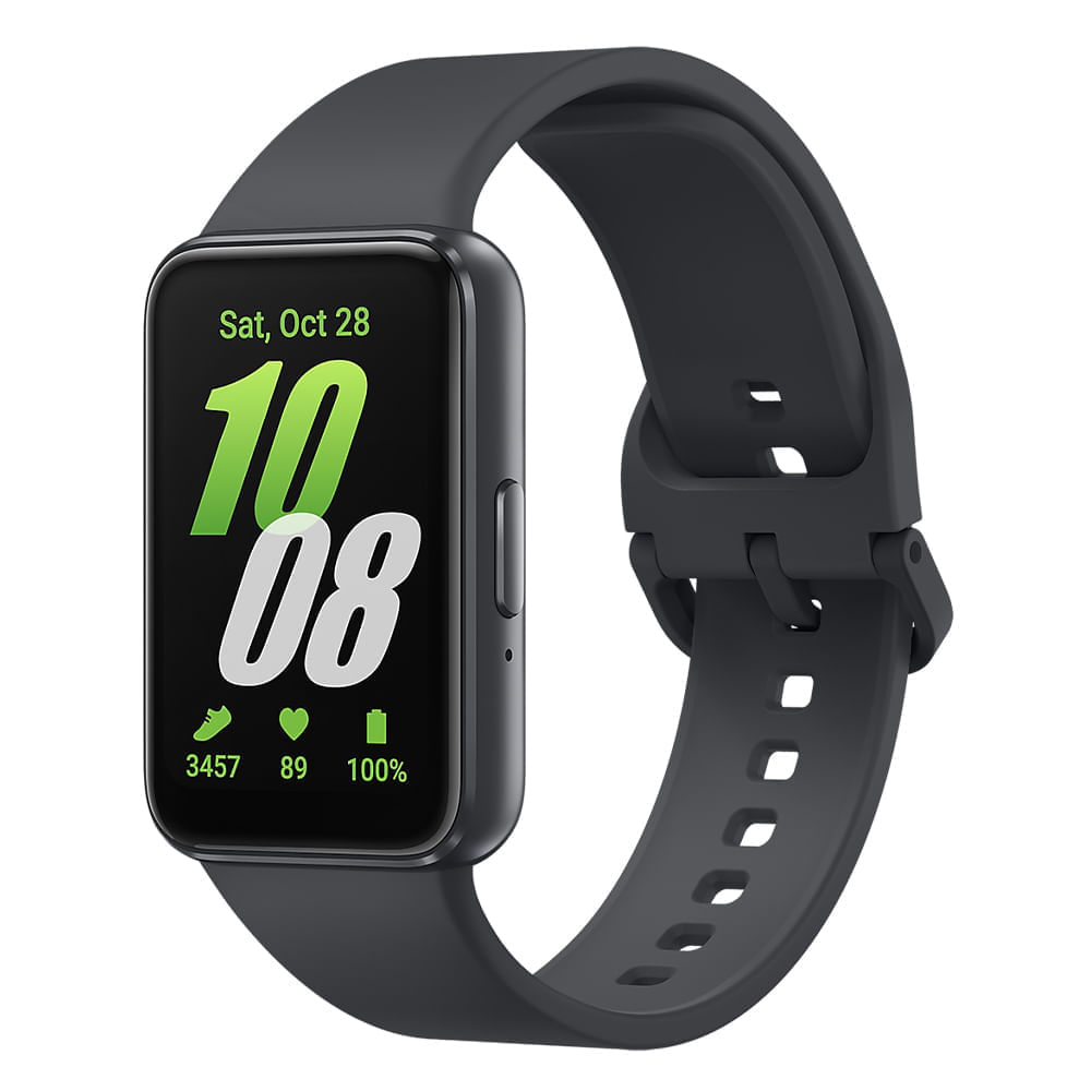 Smartwatch Samsung Galaxy Fit3 pantalla 1.6"/ AMOLED, resistente al agua 5ATM, batería hasta 13 horas, +100 modos deportivos, negro