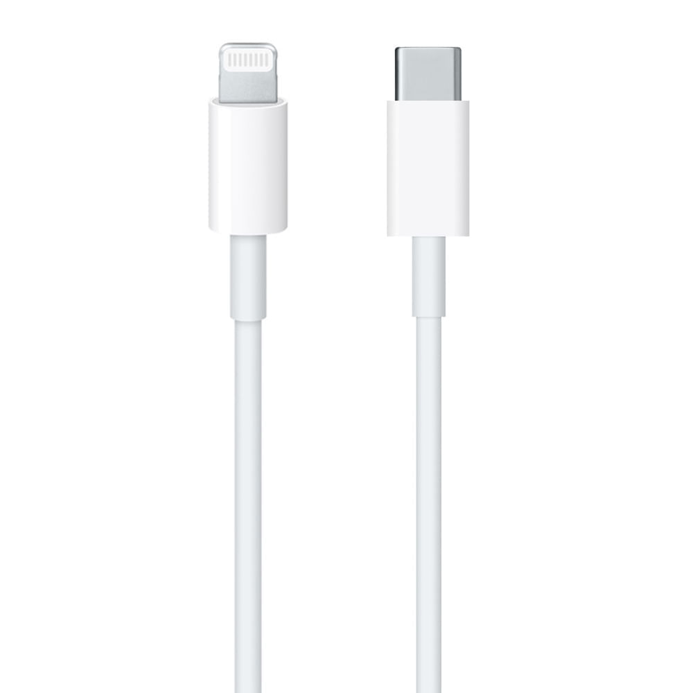 Cable Apple lightning a Tipo-C,1m, potencia 20W, blanco