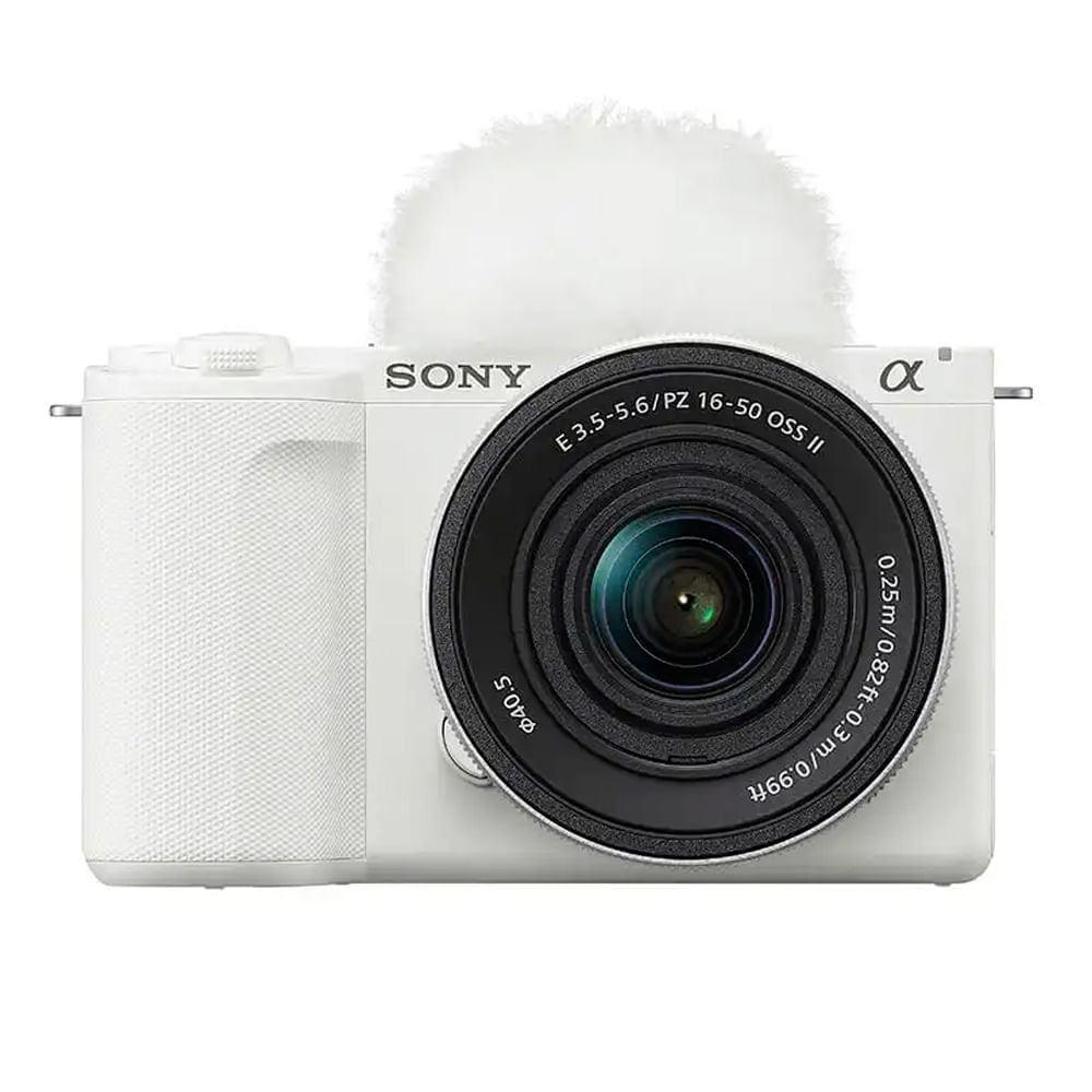 Cámara Sony ZV-E10 II APS-C para vlogs+ lente SELP16502, enfoque inteligente, blanco