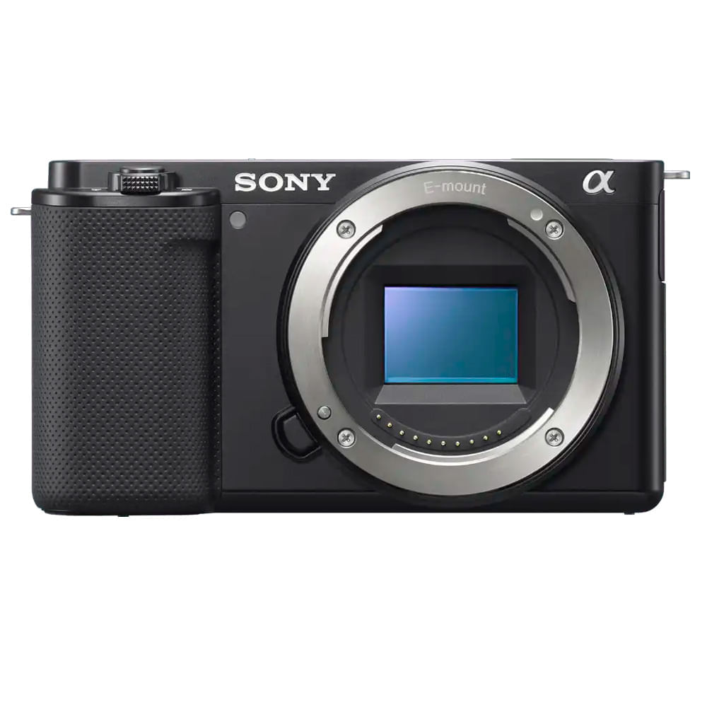 Cámara mirrorless Sony ZV-E10, APS-C, micrófono integrado, vlogging, negro