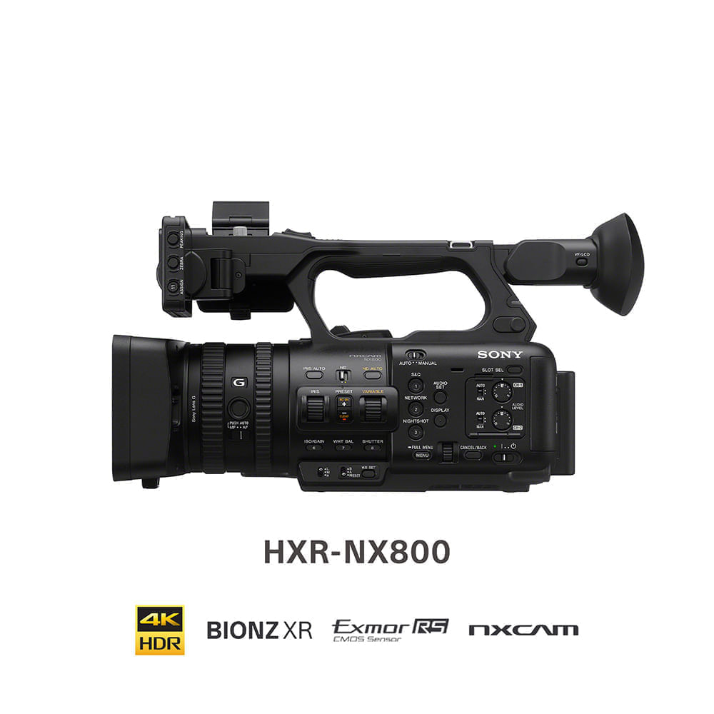 Imagen 2 del producto Cámara profesional Sony HXR-NX800, 4K HDR, con sensor 1” Exmor RS, BIONZ XR