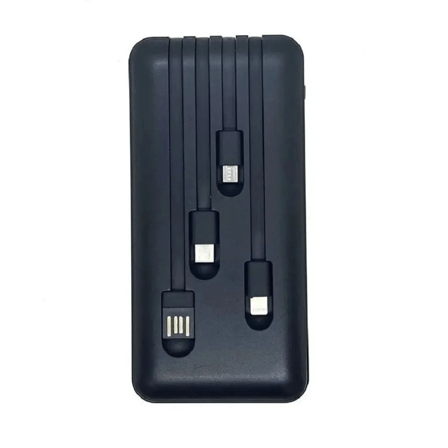Imagen 2 del producto Batería externa Bytebox 10000mAh, multisalida USB Tipo C, Lightning y Micro USB con linterna dual, carga rápida, negro