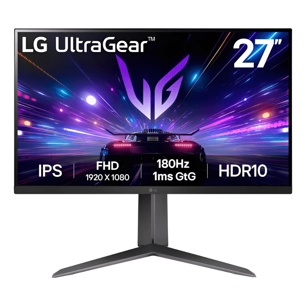 Monitor gamer LG UltraGear 27GS65F-B, 27", IPS, FHD, 180Hz, 1ms, negro