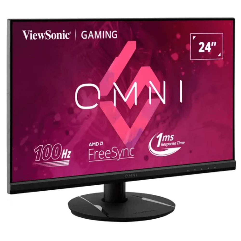 Monitor gamer ViewSonic VX2416, 24", IPS, FHD, 100Hz, 1ms, diseño moderno, negro