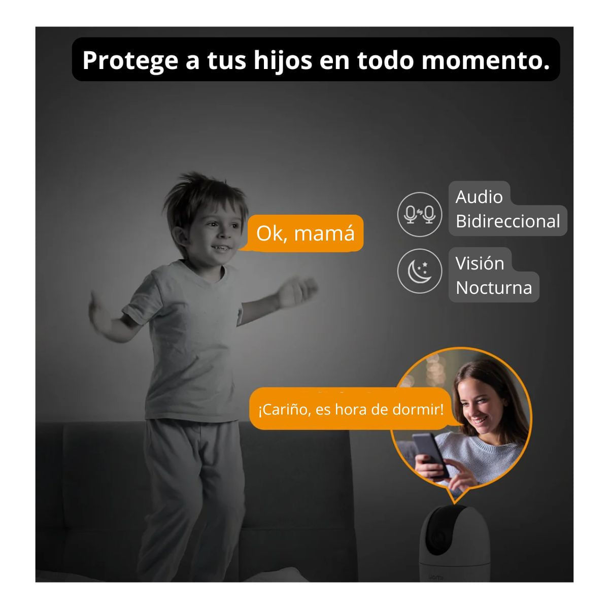 Imagen 2 del producto Kit 3 cámaras de seguridad Wi-Fi IMOU Ranger 2 Pro 3K 5MP + Micro SD 64GB, blanco